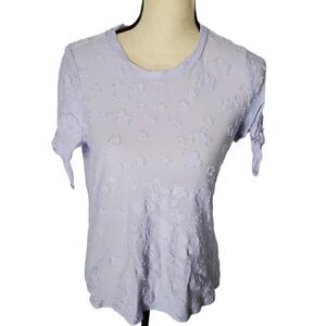 Michael Kors Embellished Lilac Tie T-shirt